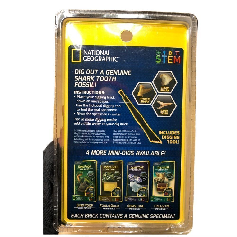 National Geographic 🦈Shark Tooth 🦷 Mini Dig Kit - Picture 3 of 6